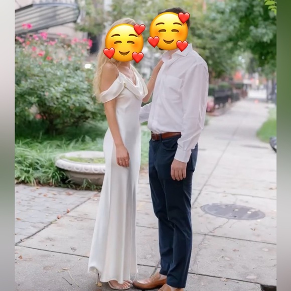 Ronda Silk Dress. Worn once. Like new. - Picture 4 of 5